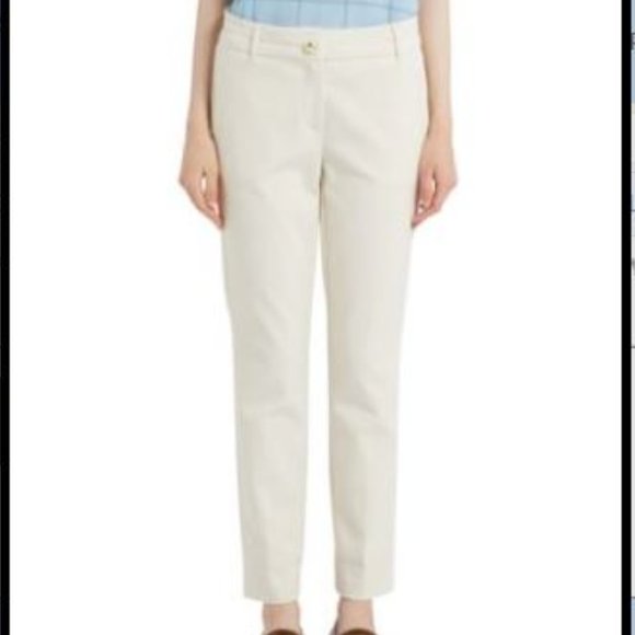 Marella Babele Chino Trousers Cream 6 New With Tags - Picture 1 of 6